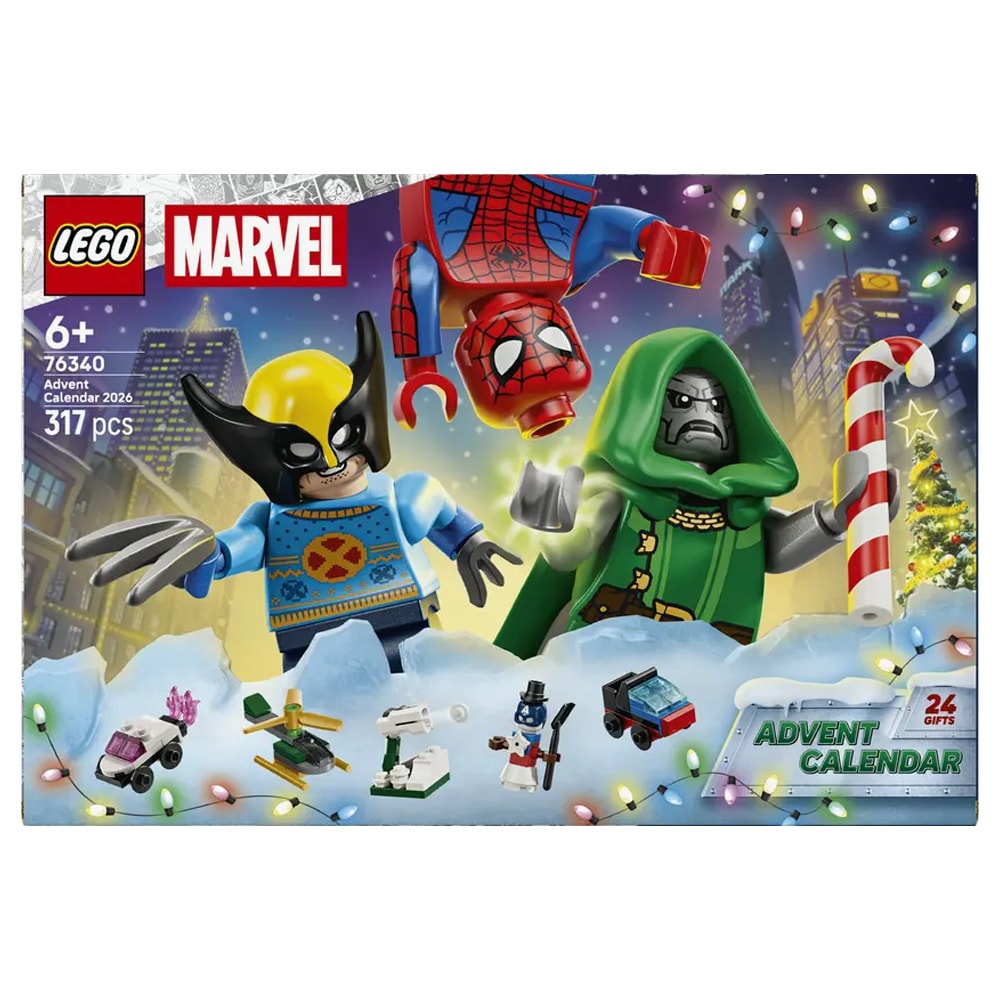 Lego Super Heroes-adventskalender / Marvel-julekalender med byggesett / Superheltkalender
