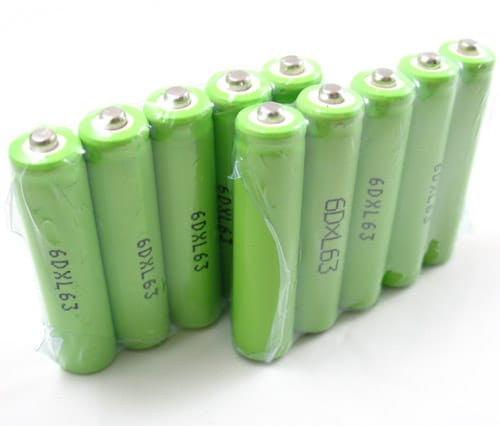 10-Pk AAA Batterier 600 mAh