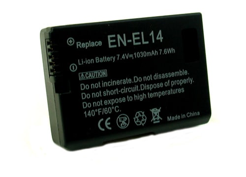 Batteri til Nikon EN-EL14 / EN -EL14A