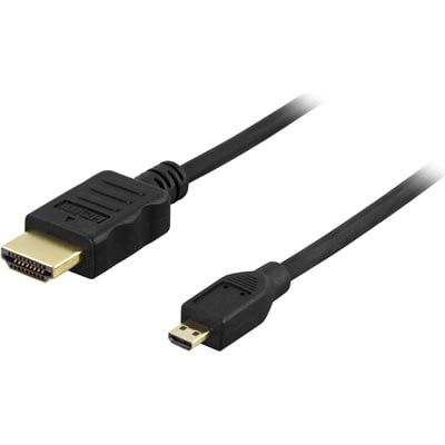 1m HDMI-Ledning, 1.4+Ethernet, 19 hann-Micro 19