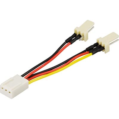 Adapterkabel for 3-pins vifter, Y-ledning 2-1