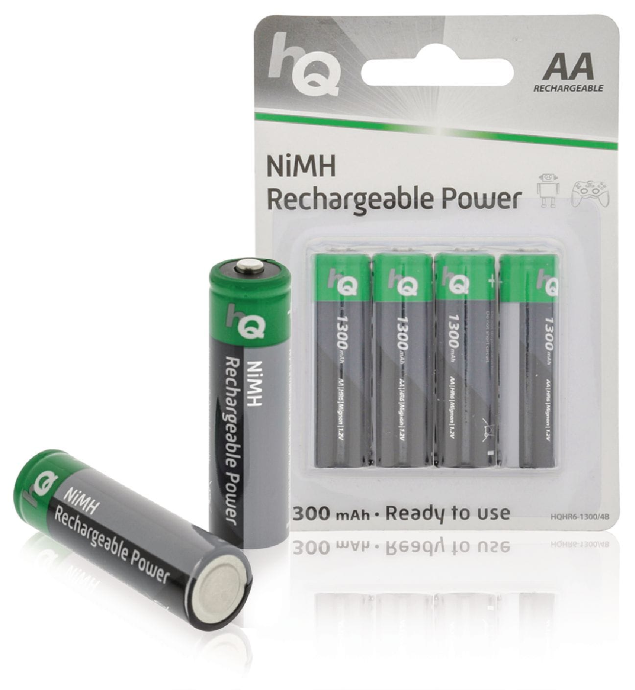 Oppladbare AA-Batterier 1300MAH