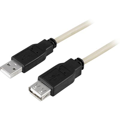 USB ledning Type A hann - Type A hunn - 1m