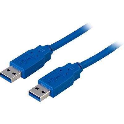 USB 3.0 ledning, Type A hann - Type A hann - 1m