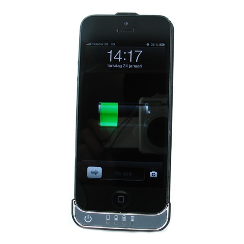 Batteriskall til iPhone 5 / 5S - sort