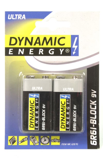 Dynamic energy Batteri 9V Ultra 2-pakk