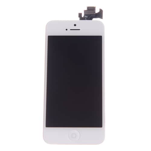 LCD + Touch display til iPhone 5 - Hvit
