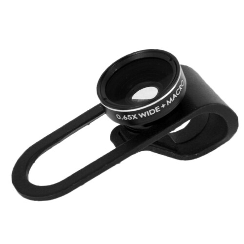 Vidvinkel + Macro Linse universal til iPhone 5