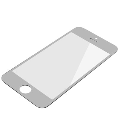 Display Glass til iPhone 5 - Sølvspeil
