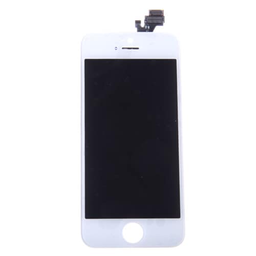 LCD + Touch display til iPhone 5 - Hvit