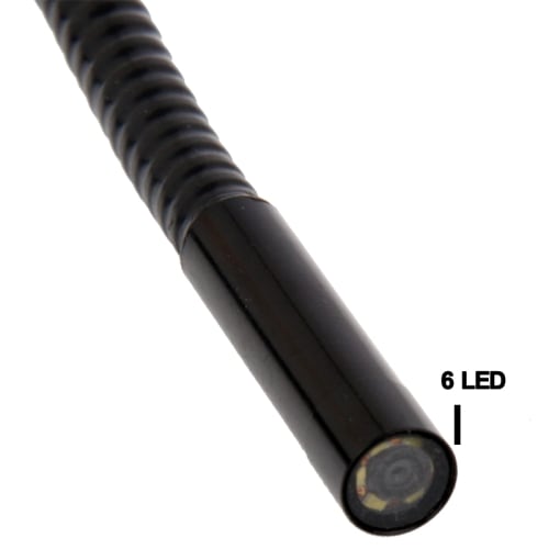 Inspeksjons-kamera USB - 6 LED for mørkefilming