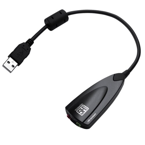 Usb lydkort 7i1 kanalers lyd