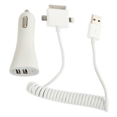 Billader 3i1 iPhone + iPad + Micro-USB