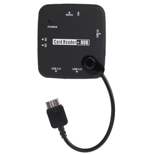 Micro-USB 3.0 kortleser + 3-Port Hubb + SOM