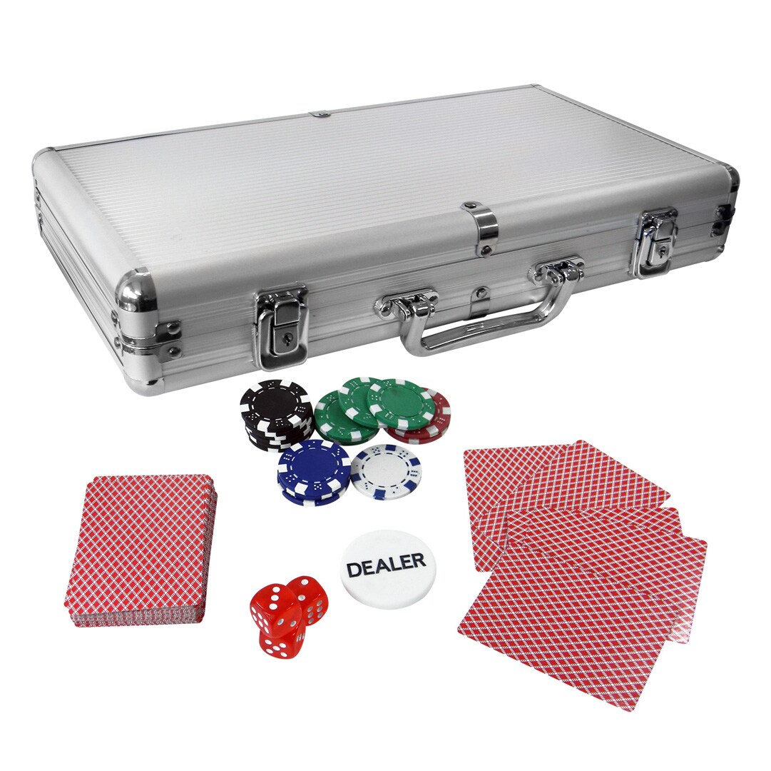 Pokerset 300 Chip med veske i Aluminium
