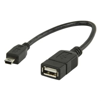 USB 2.0 A hunn - Mini 5-pin Mann