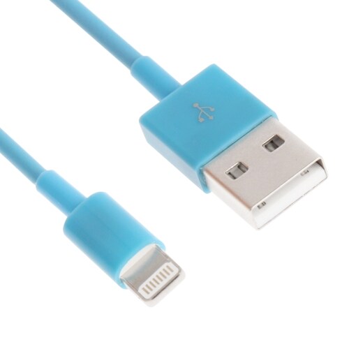 Usb-ledning iPhone 5 / SE / iPad 4 - Blå farge