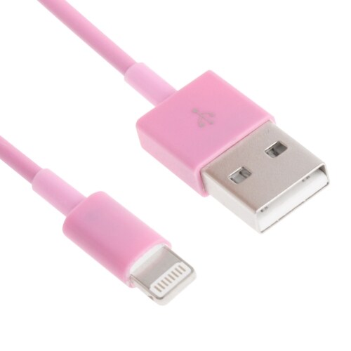 Usb-ledning iPhone 5 / SE / iPad 4 - Rosa farge