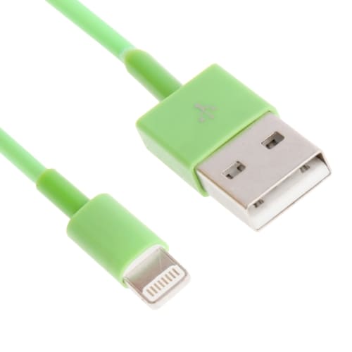 Usb-ledning iPhone 5 / SE / iPad 4 - Grønn farge