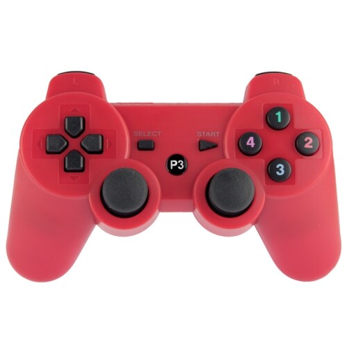 Trådløs Gamepad til PS3 - Rød