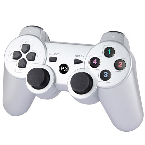 Trådløs Gamepad PS3 Sølv