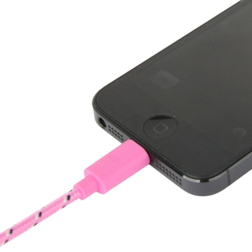 Usb-kabel til iPhone 5 / IPad Mini - Myk motstandsdyktig Nylon