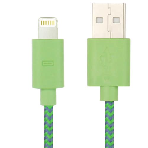 Usb-kabel til iPhone 5 / SE / IPad Mini - Myk motstandsdyktig Nylon