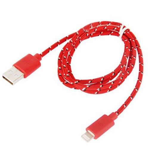 Usb-kabel til iPhone 5 / SE / IPad Mini - Myk motstandsdyktig Nylon