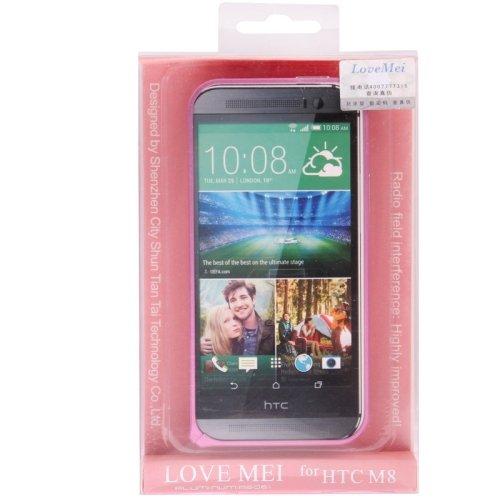Metallbumper til HTC One M8 rosa
