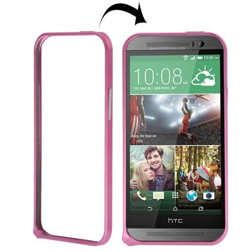 Metallbumper til HTC One M8 rosa