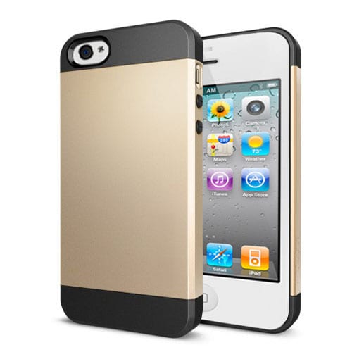 Mobilfutteral til iPhone 4/4S - Gull/sort