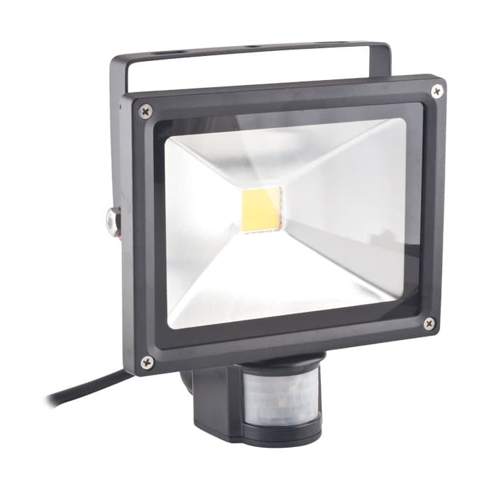 Flomlampe LED + Bevegelsesdetektor - 20W