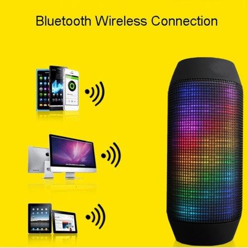 Pulserende LED Bluetooth høyttaler & Mic