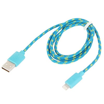 Tekstil Usb-kabel til iPhone 5/6/6s & iPad