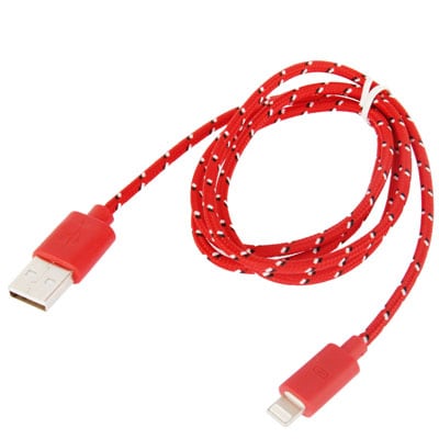 Tekstil Usb-kabel til iPhone 5/6/6s / iPad