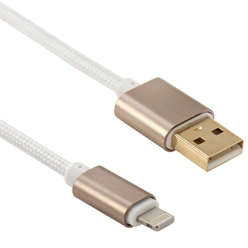 Usb-kabel Nye iPhone/iPad i Tøy med Metallhode