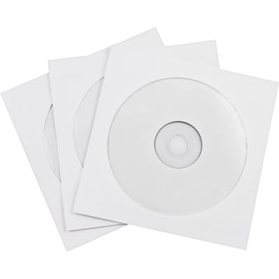 CD-plate Papirlomme - 100-pakk