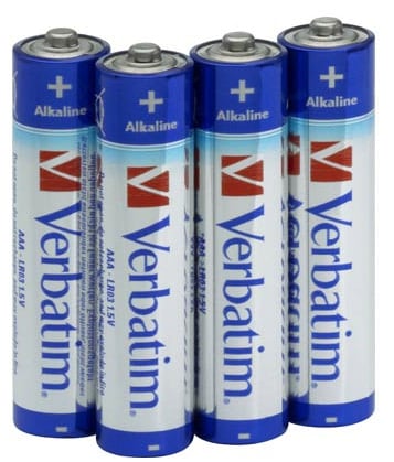 4-pakk AAA Verbatim Høykvalitetsbatterier