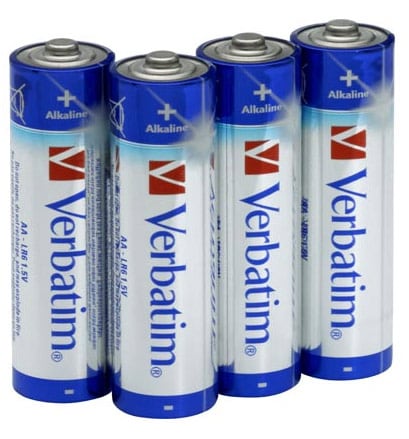 4-pakk AA Verbatim Høykvalitetsbatterier