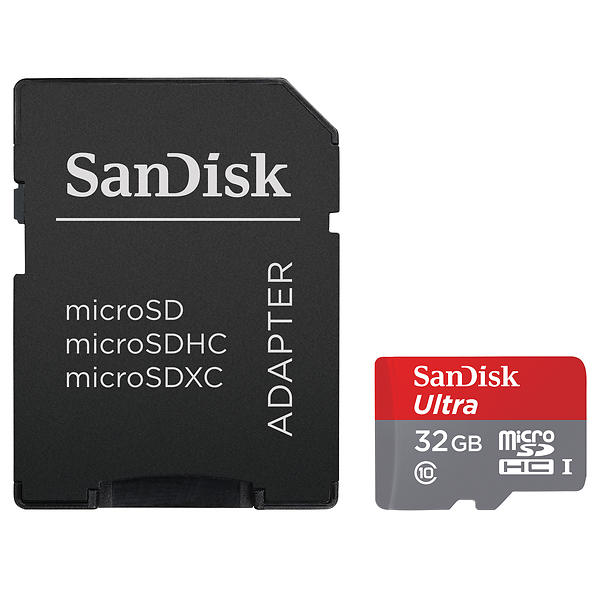 32GB SanDisk Ultra MicroSDHC UHS-I Class 10