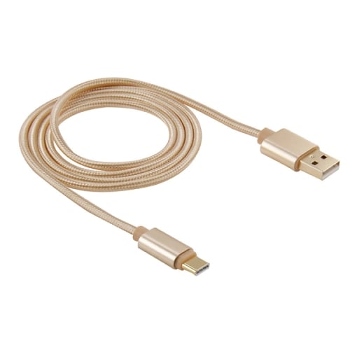 USB-kabel i nylontøy USB C 3.1 til USB 2.0