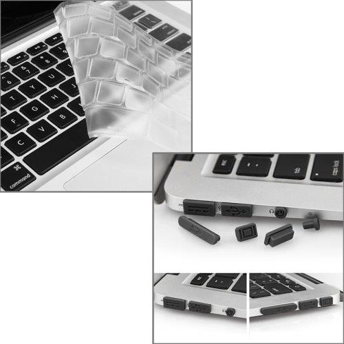 Beskyttelsesskall MacBook Air 13.3" 3i1 med tastaturbeskyttelse og støvbeskyttelse