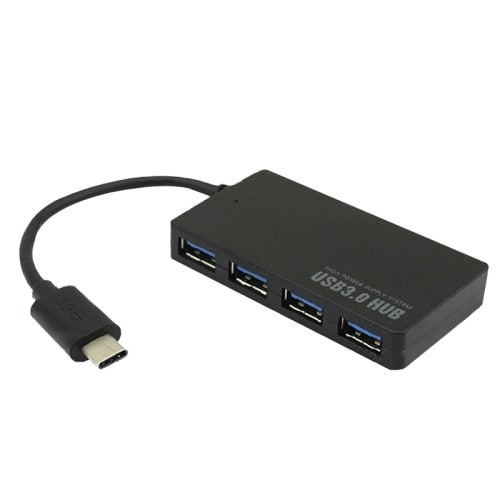 USB 3.1 Type-C til 4 Ports USB 3.0 Hubb