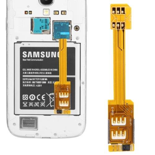 Simkortadapter for doble Simkort til Samsung Galaxy S5/S4/S3/Note 4/3/2 mm