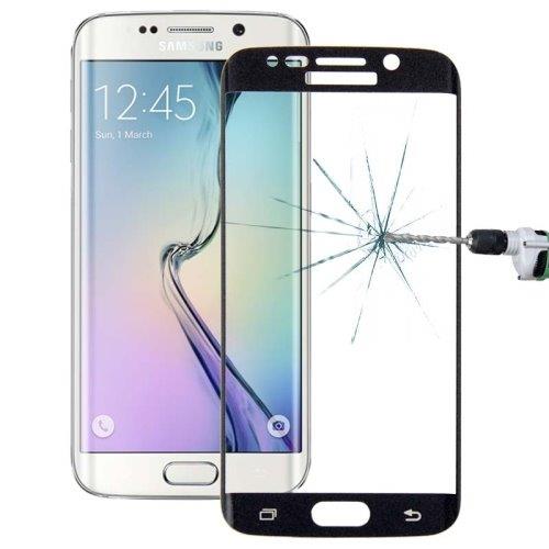 Temperert Monster Glassbekyttelse Samsung Galaxy S6 edge - Sort