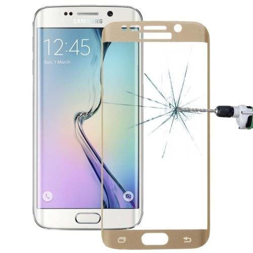 Temperert Monster Glassbekyttelse Samsung Galaxy S6 edge - Gull