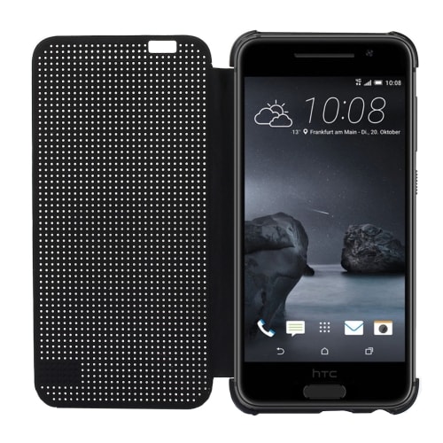 Smart Flip Dot View Futteral til HTC One A9 - Sort