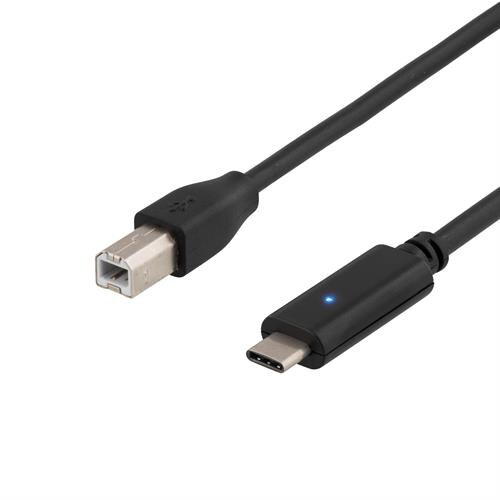 USB 2.0 kabel Type C - Type  B Hann 1,5 m