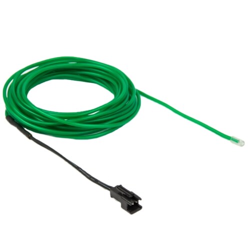 Neon Wire for bil - 5 m vanntett Grønn farge