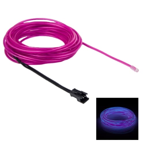 Neon Wire for bil - 5 m vanntett Lilla farge